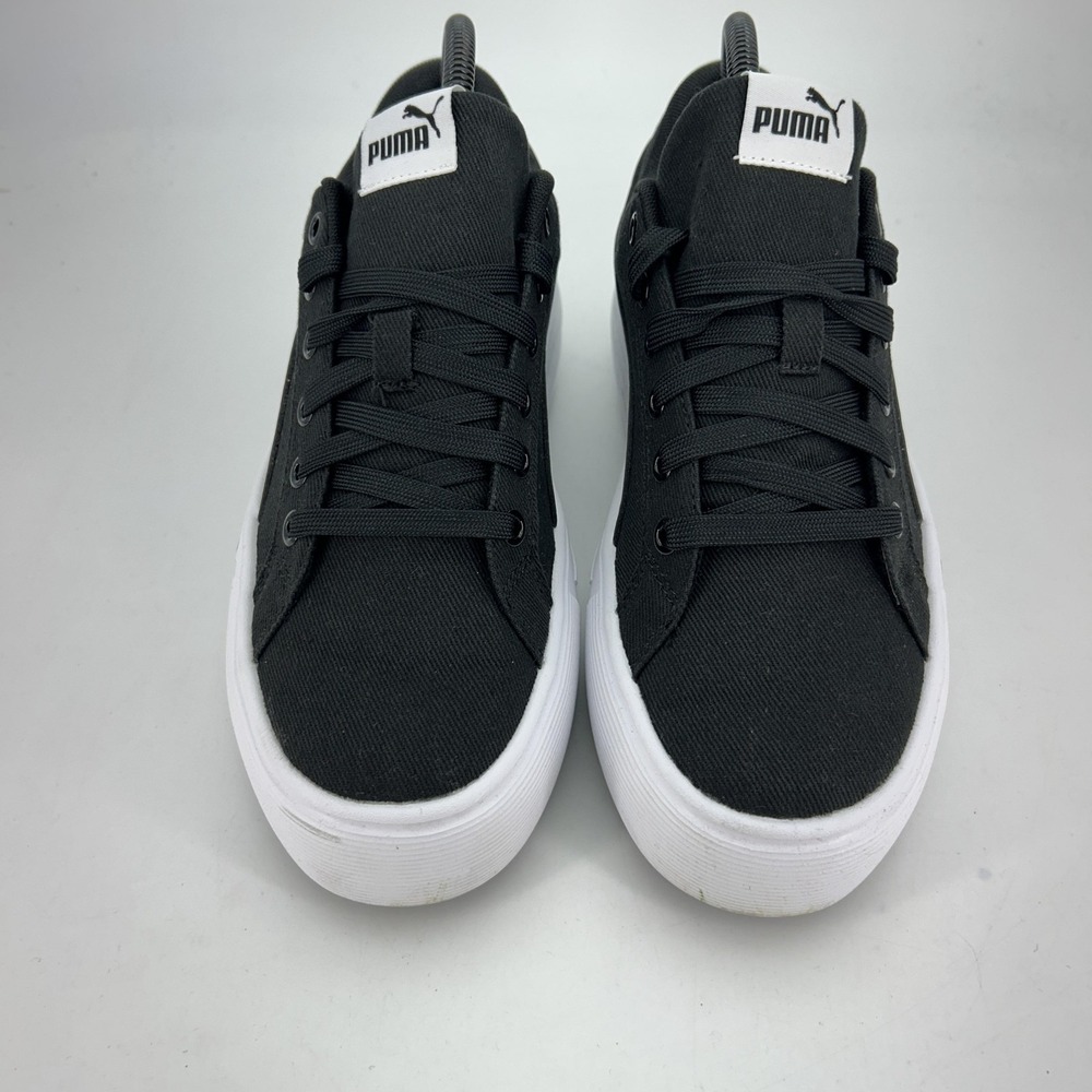 PUMA Kaia 2.0 CV Shoes Womens Size 8 Black Canvas‎ Platform SoftFoam+ Sneakers - Picture 2 of 15